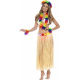 4x stuks gekleurde regenboog hawaii verkleedset - verkleedkleding
