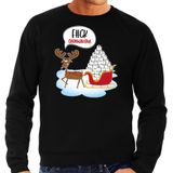F#ck coronavirus foute Kerstsweater / Kerst trui zwart voor heren - Kerstkleding / Christmas outfit