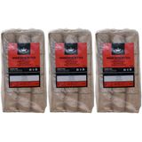 3x zakken houtbriketten 10 kilo voor kachel/openhaard - Hout - Houtbriketten geperst