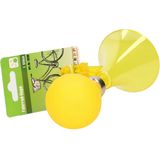 Fietsbel - toeter - kinderfiets - geel - 15 x 7 cm - fietsaccessoires