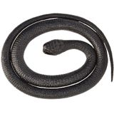 Setje van 2x rubberen nep/namaak slangen van 117 cm - zwarte mamba en konings python