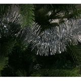 5x Kerstslingers zilver 7 x 270 cm - Guirlande folie lametta - Zilveren kerstboom versieringen