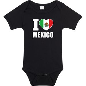 I love Mexico baby rompertje zwart jongens en meisjes - Kraamcadeau - Babykleding - Mexico landen romper