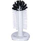 Buemag Spoelborstel enkel - glazen afwassen - 8 x 8 x 19 cm - zwart - professionele horeca borstel - schoonmaak accessoires