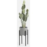 Mica Decorations - bloempot plantenstandaard/verhoger - zwart - H35 x B21 cm