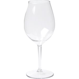 Depa Wijnglazen - 4x - transparant - onbreekbaar kunststof - 510 ml - voor rode en witte wijn