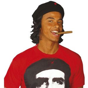 Carnaval/verkleed Muts met haar Che Guevara vrijheidsstrijder - Cuba