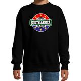 Have fear South Africa is here sweater met sterren embleem in de kleuren van de Zuid Afrikaanse vlag - zwart - kids - Zuid Afrika supporter / Afrikaans elftal fan trui / EK / WK / kleding