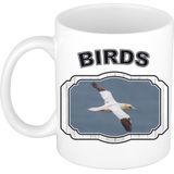 Dieren liefhebber jan van gent vogel mok 300 ml - kerramiek - cadeau beker / mok vogels liefhebber