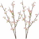 2x Luxe roze appelbloesem takken kunstbloemen 85 cm - Woondecoratie/accessoires - Kunstbloemen - Nepbloemen - Kunsttakken - Appelbloesems