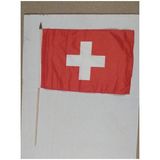 Luxe zwaaivlag Zwitserland