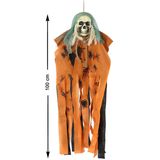 Halloween/horror thema hang decoratie spook/skelet - enge/griezelige pop - 100 cm