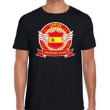 Zwart Spain drinking team t-shirt zwart heren -  Spanje kleding