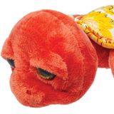 Suki Gifts pluche zeeschildpad Jules knuffeldier - cute eyes - rood - 14 cm - Hoge kwaliteit