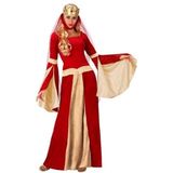 Middeleeuwse koningin verkleed jurk voor dames - voordelig geprijsd