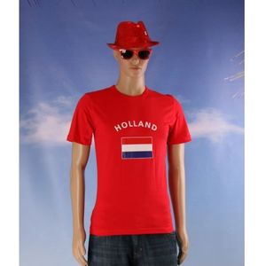 Rood heren t-shirt Holland