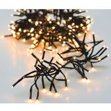 Decoris kerstboom - 90 cm - groen - met clusterverlichting warm wit