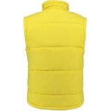 Basic bodywarmer geel voor heren - winddichte mouwloze sport vesten