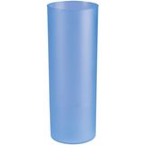 Juypal longdrink glas - 12x - blauw - kunststof - 330 ml - herbruikbaar - BPA-vrij