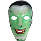 Groene heks masker transparant