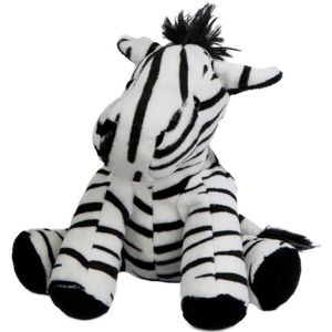 Pluche Zebra Knuffel - 19 cm - Knuffeldier