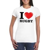 I love rugby t-shirt wit dames