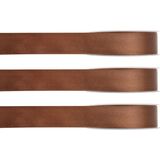 3x Hobby/decoratie bruine satijnen sierlinten 1 cm/10 mm x 25 meter - Cadeaulint satijnlint/ribbon - Striklint linten bruin