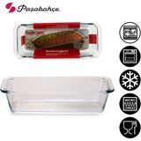 Borcam Cakevorm/bakvorm - Borosilicaat glas - transparant - 31 x 13 x 7 cm - cake bakken - ovenschotel - 1630 ml