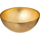 Secret de Gourmet Kommetjes/serveer schaaltjes - Athena - glas - D15 x H5 cm - goud - Stapelbaar