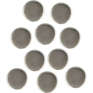 Amig Magneten setje rond - zilver - 10x stuks - 10 x 3 mm - Hobby artikelen/Memobord/Koelkast - Magneetjes