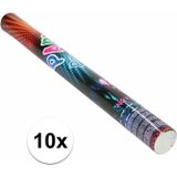 10x Confetti kanon kleuren 80 cm