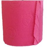 12x Fuchsia toiletpapier rol 140 vellen - Fuchsia roze thema feestartikelen decoratie - WC-papier/pleepapier