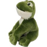 Pia soft Toys Knuffeldier Groene Kikker - zachte pluche stof - premium kwaliteit knuffels - groen - 12 cm - Kikkers