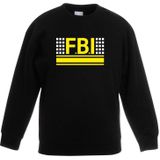 Politie FBI logo zwarte sweater voor jongens en meisjes - Geheim agent verkleedkleding