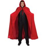 Funny Fashion Halloween verkleed cape met kap - rood - Carnaval kostuum/kleding