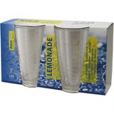 Camping drinkglazen - 6x - kunststof - transparant - onbreekbaar -  400 ml