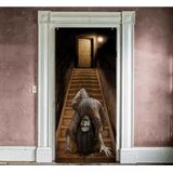Fiestas Horror deur scenesetter/deurposter - bezeten meisje - Halloween thema versiering - 180 x 80 cm