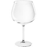 8x Gin tonic ballon glazen transparant 860 ml van onbreekbaar kunststof - Herbruikbaar - Wijnen wijnliefhebbers drinkglazen