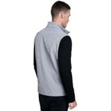 Softshell zomer vest/bodywamer grijs/zwart voor heren - Herenkleding/dunne jassen - Mouwloze outdoor vesten