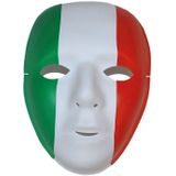 Supporters masker rood/groen/wit Italie - Italiaanse feestartikelen accessoires - landen thema