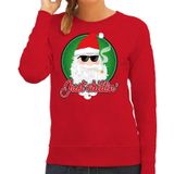 Foute Kersttrui / sweater - Just chillin - rood voor dames - kerstkleding / kerst outfit