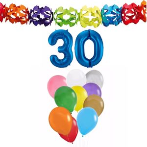 Folat Verjaardag versiering - 30 jaar - slingers/ballonnen