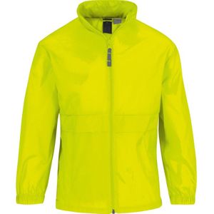 Regenkleding voor jongens/meisjes - fluor geel - Sirocco windjas/regenjas - kinderen - Nylon