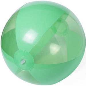 Opblaasbare strandbal plastic groen 28 cm - Strand buiten zwembad speelgoed