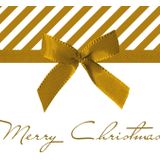 Ambiente kerst thema servetten - 60x st - 33 x 33 cm - goud - Merry Christmas