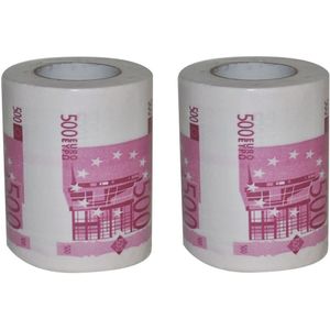 2x Rollen 500 euro toiletpapier