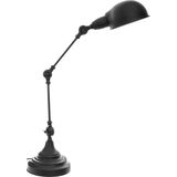 Atmosphera Tafellamp/bureaulampje Design Light Classic - zwart - metaal - H55 cm - Leeslamp