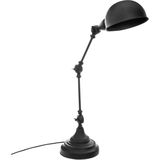 Atmosphera Tafellamp/bureaulampje Design Light Classic - zwart - metaal - H55 cm - Leeslamp