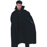 Funny Fashion Halloween verkleed cape met kap - zwart - Carnaval kostuum/kleding