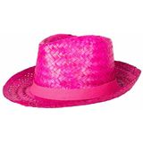 Verkleed hoedje voor Tropical Hawaii Beach party - 2x - Stro hoed - volwassenen - Carnaval